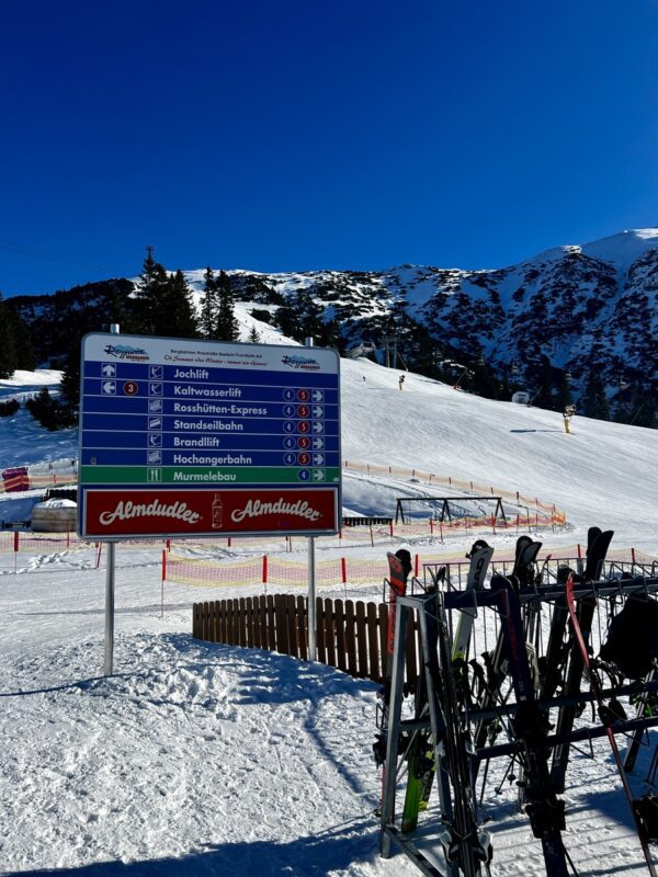 Top of lift station at Skiing Seefeld